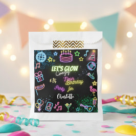 Bolsa De Papel Vamos a brillar el cumpleaños loco de los neones