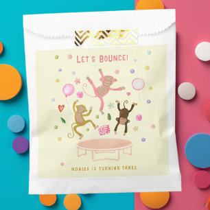 Bolsa De Papel Vamos a rebotar saltando el cumpleaños de los niño