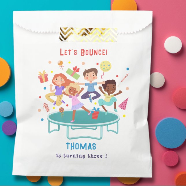 Bolsa De Papel Vamos a saltar parque de trampolines para cumpleañ (Subido por el creador)