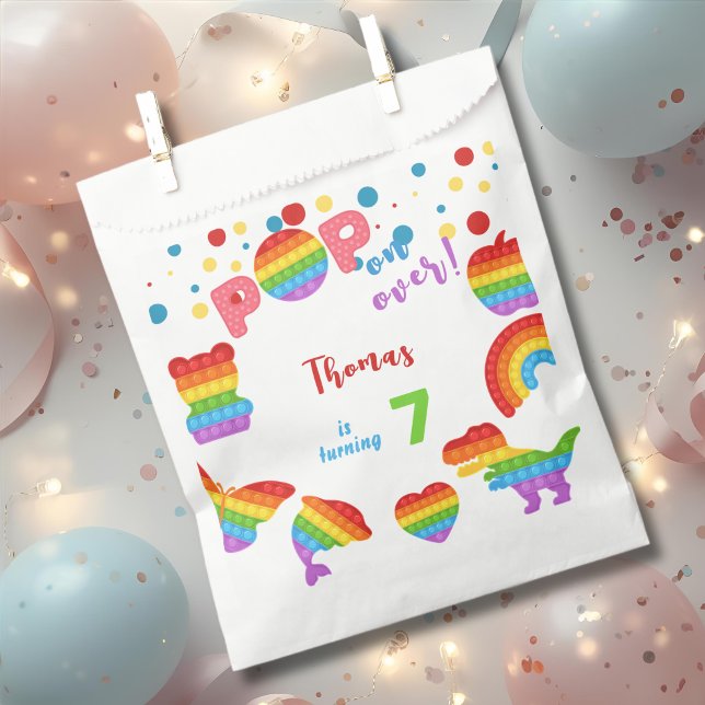 Bolsa De Papel ¡Vamos! Pastel pop it cumpleaños kid (Subido por el creador)