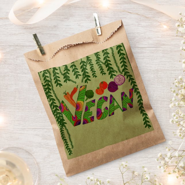 Bolsa De Papel Vegan Multicolor (Cortado)