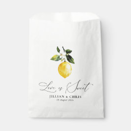 Bolsa De Papel Vegetación de limones acuarelas