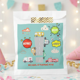 Bolsa De Papel Vehículos de pitido de hongos para niños cumpleaño