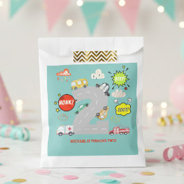 Bolsa De Papel Vehículos de pitido de hongos para niños cumpleaño