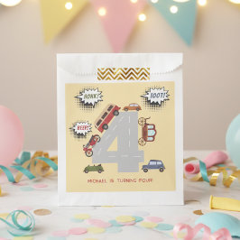 Bolsa De Papel Vehículos retro de pitido de hongos para niños cum