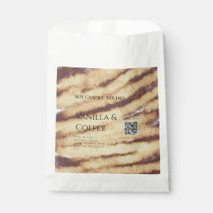 Bolsa De Papel vela de soja de café con vainilla añadir invitació
