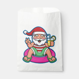 Bolsa De Papel verano de pool santa claus navidades divertidas