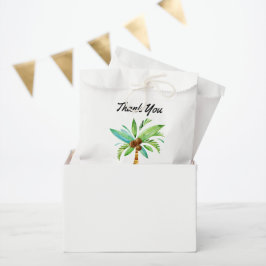 Bolsa De Papel Verano Divertido Palm Tree Gracias