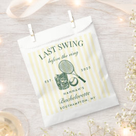 Bolsa De Papel Verde Retro Último Swing Antes Del Tenis De Anillo