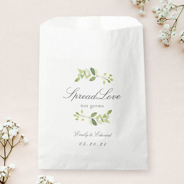 Bolsa De Papel Verdor Boda Bridal Shower Face Mask Storage (Subido por el creador)