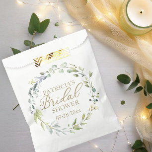 Bolsa De Papel Verdor Eucalyptus Wreath Bridal Shower