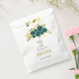 Bolsa De Papel Verdor Floral Quinceañera