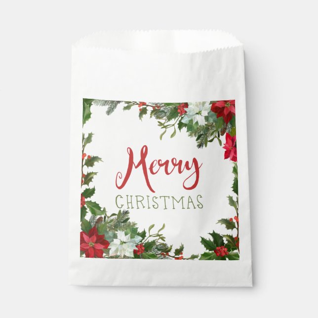 Bolsa De Papel Verdor navideño (Anverso)