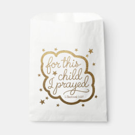 Bolsa De Papel Verso biblial de 1 Samuel 1:27