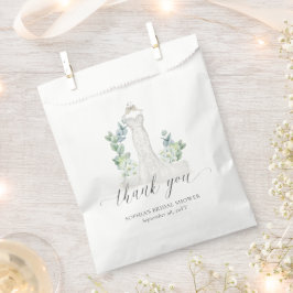 Bolsa De Papel Vestido de Novia Elegante Verde Bridal Shower