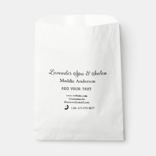 Bolsa De Papel viajes salón de spa información del invitado vacac