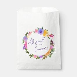 Bolsa De Papel Vibrante Magenta Violeta Amarillo Casual