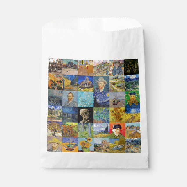Bolsa De Papel Vincent van Gogh - Piquetas maestras del mosaico (Anverso)
