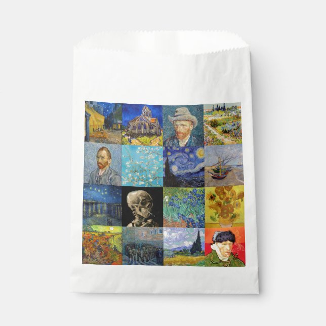 Bolsa De Papel Vincent van Gogh - Piquetas maestras del mosaico (Anverso)