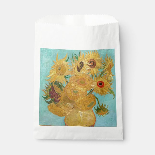 Bolsa De Papel Vincent Van Gogh - Vase con doce girasoles (Anverso)