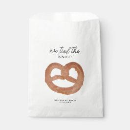 Bolsa De Papel Vinculamos Al Boda De Knot Pretzel