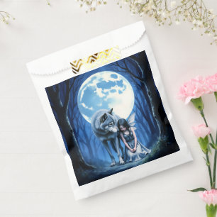 Bolsa De Papel Vínculo a la luz de la luna: el lobo y la hada gót