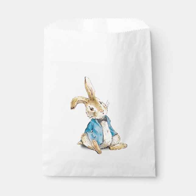 Bolsa De Papel Viñeta Peter The Rabbit Tale Baby Shower (Anverso)