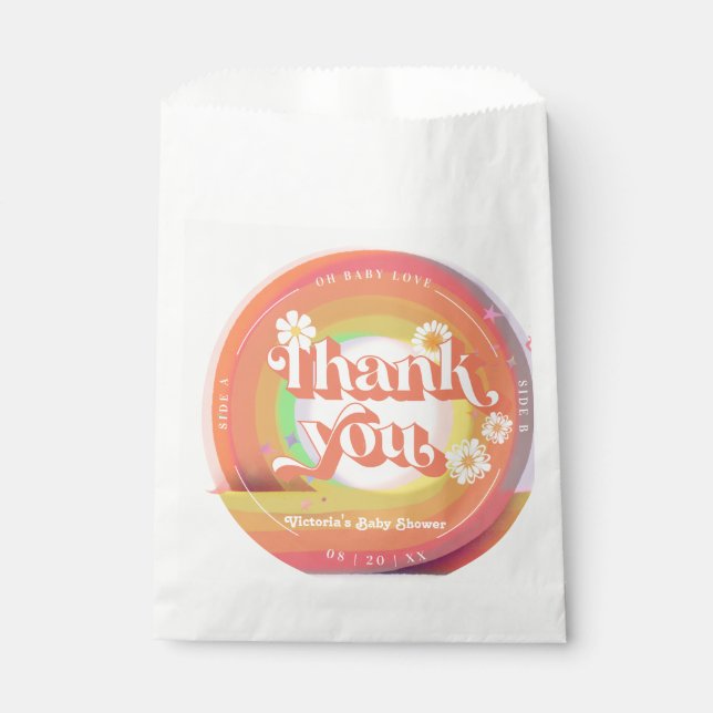 Bolsa De Papel vinil Grovy baby ducha (Anverso)