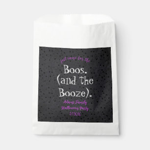 Bolsa De Papel Vino por el Boos y Booze Adult Halloween Party