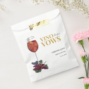 Bolsa De Papel Vinow antes de jurar WIne Dando la ducha de novia