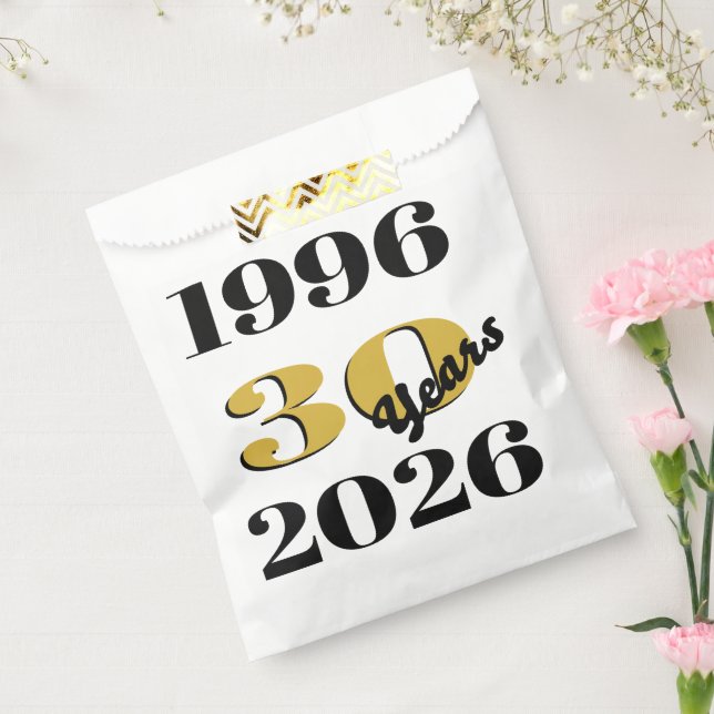 Bolsa De Papel Vintage 1996 Milestone 30th Birthday   (Sellado)