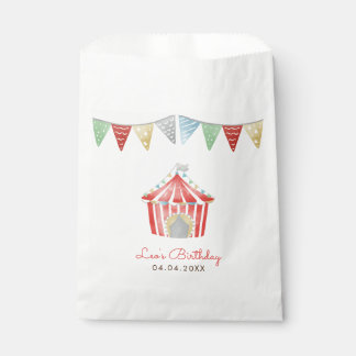 Bolsa De Papel Vintage Circus Birday Party