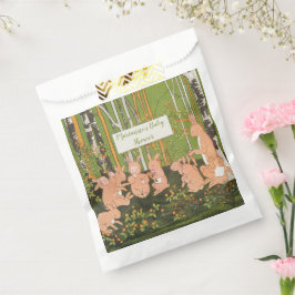 Bolsa De Papel Vintage Cute Bunny Children Baby Shower
