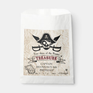 Bolsa De Papel Vintage Pirate Treasure Map Gracias