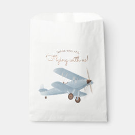 Bolsa De Papel Vintage Travel Airplane Birday Party