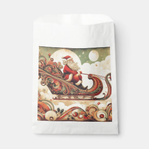 Bolsa De Papel vintage/whimsical/santa/Navidades