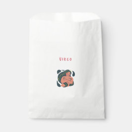 Bolsa De Papel Virgo adorable, zodiaco, impresión de signo estela