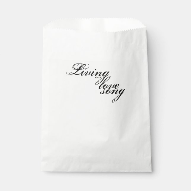 Bolsa De Papel Viviendo nuestra canción de amor (Anverso)