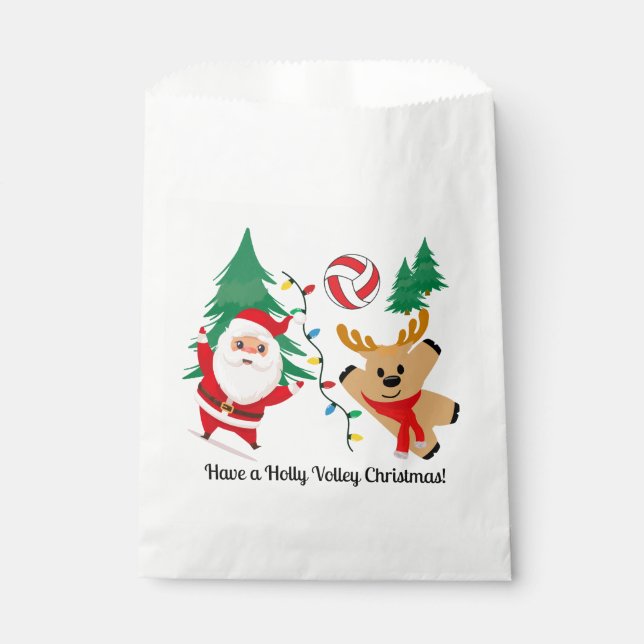 Bolsa De Papel Volleyball Team Treat Bag (Anverso)