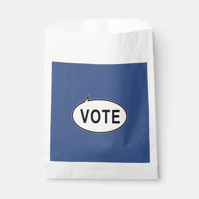 Bolsa De Papel VOTACIÓN - Azul (Anverso)