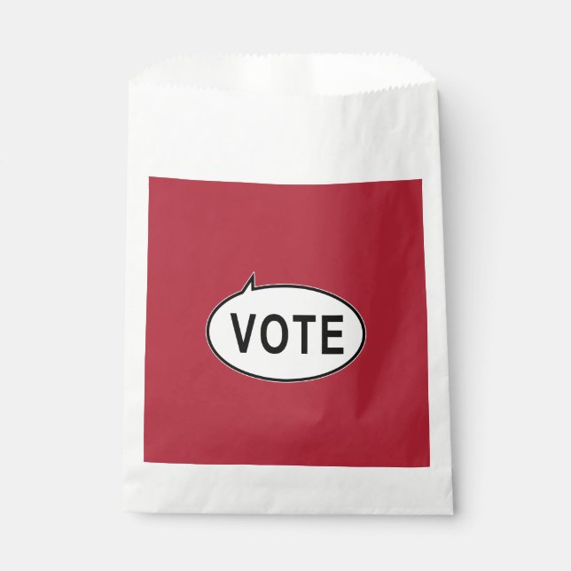 Bolsa De Papel VOTAR - Rojo (Anverso)