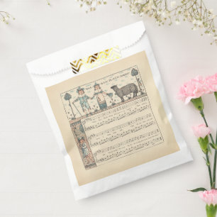 Bolsa De Papel Walter Crane Baa Baa Oveja Negra Rima Infantil