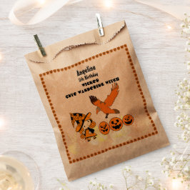Bolsa De Papel Wandering Witch Raven Halloween Pumpkins Cumpleaño