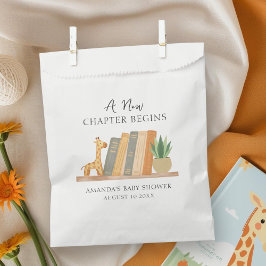 Bolsa De Papel Watercolor A New Chapter Begins Baby Shower