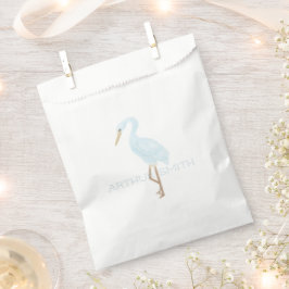 Bolsa De Papel Watercolor Blue Crane
