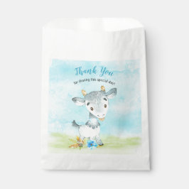 Bolsa De Papel Watercolor Boy Goat Farm Gracias