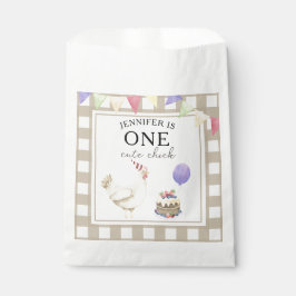 Bolsa De Papel Watercolor Chick 1er cumpleaños