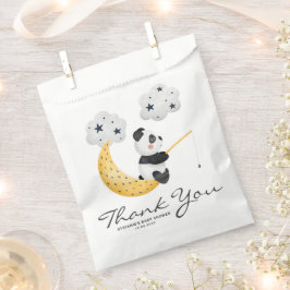 Bolsa De Papel Watercolor Cute Panda Twinkle Twinkle Baby Shower