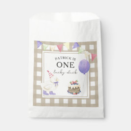 Bolsa De Papel Watercolor Duck 1º cumpleaños