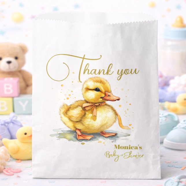 Bolsa De Papel Watercolor Duckling Splash Gender Neutral  (Subido por el creador)